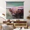 MuchoWow® Wandteppich Wandbehang Schottisches Hochlandrind Produktbild-Vorschau 6