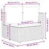 4-tlg. Garten-Sofagarnitur mit Kissen Braun Poly Rattan Produktbild-Vorschau 8