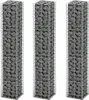 vidaXL Gabionen-Set 3-tlg. Verzinkter Draht 25×25×150 cm Produktbild-Vorschau 4