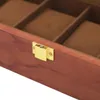 6 Zellen Uhrenbox Gitter aus Holz und Samtstoff Vintage Produktbild-Vorschau 6