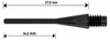 BULL'S AXX Soft Tips Long 6mm(2BA) - weiß -- 1000 Stck Produktbild-Vorschau 3