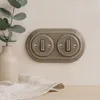 Unterputz Porzellan Retro Schalter, 2-fach, All-in-One, SET Produktbild-Vorschau 5
