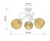 LUXOLAR - Led Deckenleuchte - Deckenlampe 3 flammig Weiß Produktbild-Vorschau 4