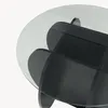 Konferenční stolek „Karhuvandi“ Ø 70 x 40 cm se skleněnou Náhled obrázku produktu 11