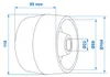 ProPlus 345472 Seitenrolle für Bootsanhänger 85 mm Produktbild-Vorschau 2