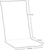Gartenstuhlauflagen - Rot - Hochlehner - 4er Set Produktbild-Vorschau 4