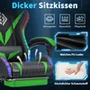 Herná stolička Hoffree, ergonomická, s masážnou funkciou (2 Náhľad obrázku produktu 8