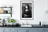 MuchoWow® Gerahmtes Poster Mona Lisa mit weißer Mundhaube - Produktbild-Vorschau 4