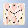 Wanduhr Echt-Glas-Küchenuhr Rautenformen Quarz Lautlos Produktbild-Vorschau 1