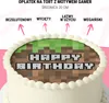 Minecraft 20 cm oblátky na tortu - vegánske, bezlepkové, Náhľad obrázku produktu 2