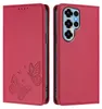 Lederhülle für Oukitel C68, Schmetterling Prägung Leder Produktbild-Vorschau 1