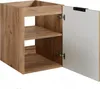A close-up view of a wooden cabinet with an open white door. Podgląd zdjęcia produktu