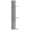 vidaXL Wand-Eckregal Grau Sonoma 36,5x36,5x140 cm Produktbild-Vorschau 5