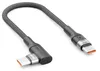 deleyCON 0,15m USB-C Kabel 100W 90° gewinkelt USB-C auf Produktbild-Vorschau 1
