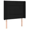 vidaXL Kopfteil mit Ohren Schwarz 93x16x118/128 cm Stoff -  Produktbild-Vorschau 3