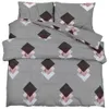vidaXL Bettwäsche-Set Grau 200x200 cm Baumwolle Produktbild-Vorschau 1