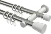 Interdeco Gardinenstange / Vorhangstange Edelstahl-Optik / Produktbild-Vorschau 1