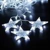 138 LED Stern Lichtervorhang Kaltweiß Lichterkette 8 Produktbild-Vorschau 7