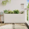 Cloris Designermöbel Pflanzkübel Weiß 150x50x70 cm Produktbild-Vorschau 3