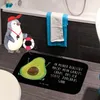 Mr. & Mrs. Panda fußmatte bad Avocado Glücklich - Schwarz - Produktbild-Vorschau 3