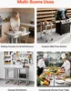SucceBuy Tavolo da lavoro in acciaio inox Tavolo da cucina Anteprima dell’immagine prodotto 7