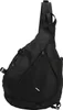 Grand sac sling noir, sac à dos sling imperméable en tissu Voir les images du produit 1