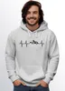 Hoodie Herren Print Wandern Berge Herzschlag Outdoor Produktbild-Vorschau 2