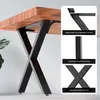 Nogi do stołu Wiltec zestaw 2 ze stali w profilu X 72x60cm Podgląd zdjęcia produktu 15