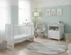 Gitterbett mit Matratze & Kleiner Teddybar Gravur 120x60cm, Produktbild-Vorschau 1