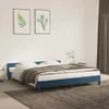vidaXL Bettgestell ohne Matratze Dunkelblau 180x200 cm Samt Produktbild-Vorschau 2