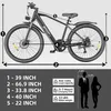 PiXELPiLOT 26 Zoll E Bike, T8 Trekking E-Bikes 48V 8Ah Produktbild-Vorschau 7