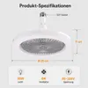 30W stropný ventilátor s osvetlením a diaľkovým ovládaním, Náhľad obrázku produktu 5