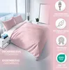 Baumwolle Bettwäsche Set 200x200 cm Rosa Weiß Rauten Produktbild-Vorschau 2