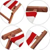 Liegestuhl rot-weiß Gartenliege Sonnenliege Deckchair Buche Produktbild-Vorschau 10