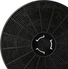 A close-up view of a black circular carbon filter with a grid pattern. Produktbild-Vorschau