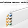 CAT 6 Patchkabel Flach | RJ45 Kabel LAN Ethernet Produktbild-Vorschau 3