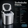 Eiswürfelmaschine Eiswürfelbereiter Edelstahl 1,3 Liter mit Produktbild-Vorschau 12