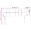 vidaXL Kopfteil mit Ohren Rosa 147x23x78/88 cm Samt - Produktbild-Vorschau 9