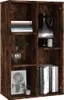 vidaXL Regál/priestor na knihy Smoked Oak 50x25x80 cm Náhľad obrázku produktu 4
