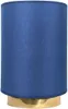 Nachttischlampe Messing massiv Stoff E27 Ø 14 cm 24 cm in Produktbild-Vorschau 1