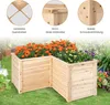 Hochbeet Holz, Blumenbeet ohne Bodenplatte, Pflanzkasten Produktbild-Vorschau 3