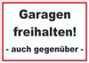 Garagen freihalten Aufkleber A4 (210x297mm) Produktbild-Vorschau 1