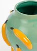 Mica Decorations Moza Vase - H30 x Ø27 cm - Keramik - Grün, Produktbild-Vorschau 3