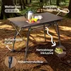AREBOS Campingtisch faltbar 90x51,5 cm | Höhenverstellbar Produktbild-Vorschau 4