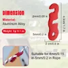 16 Stück Seilspanner aus Aluminium für Camping, Produktbild-Vorschau 2