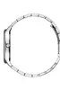 Side view of a silver watch with a metal band against a white background. Náhľad obrázku produktu