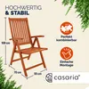 Set de 2 chaises pliantes Vanamo en bois d'eucalyptus Voir les images du produit 2