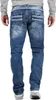 Cipo & Baxx Herren Regular Fit Jeans Stonewashed C1127 Blue Produktbild-Vorschau 4