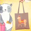 Mr. & Mrs. Panda Tote Bag Alpaka Stolz - Braun Pastell - Produktbild-Vorschau 2