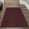 Teppich Flauschig & Weich unidesign in dunklem Weinrot Produktbild-Vorschau 3